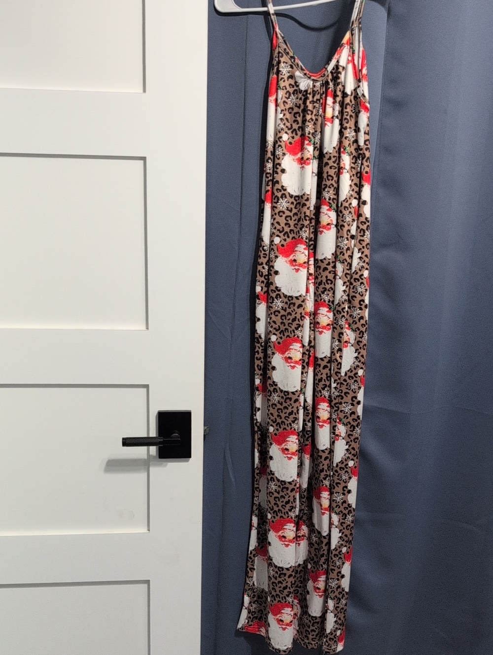 Leopard & Floral Draped Curtain Panel in Brown and Red -